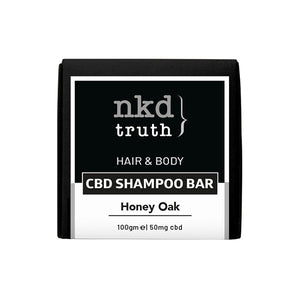 NKD 50mg CBD Speciality Body & Hair Shampoo Bar 100g - Honey Oak