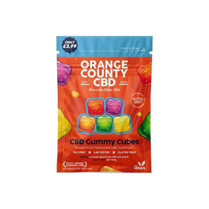 Orange County CBD 100mg Mini CBD Gummy Cubes - 6 Pieces