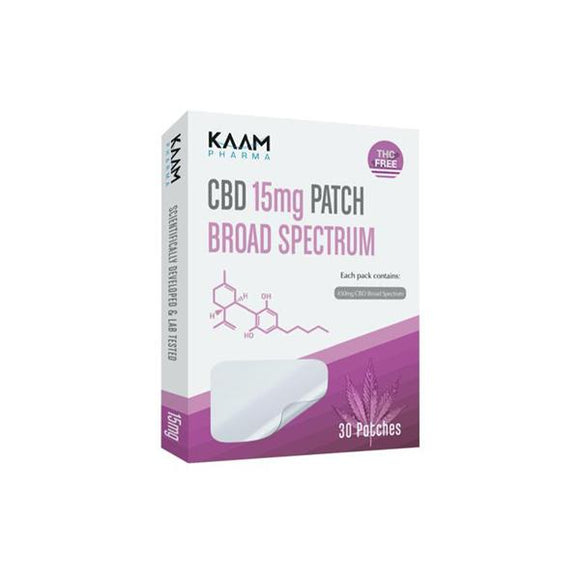 Kaam Pharma 15mg CBD Broad Spectrum Patches - 30 Pack