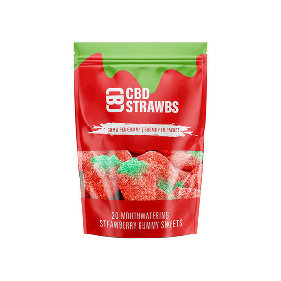 CBD Asylum 600mg Strawberry Gummies Ct Pouch (BUY 1 GET 2 FREE)
