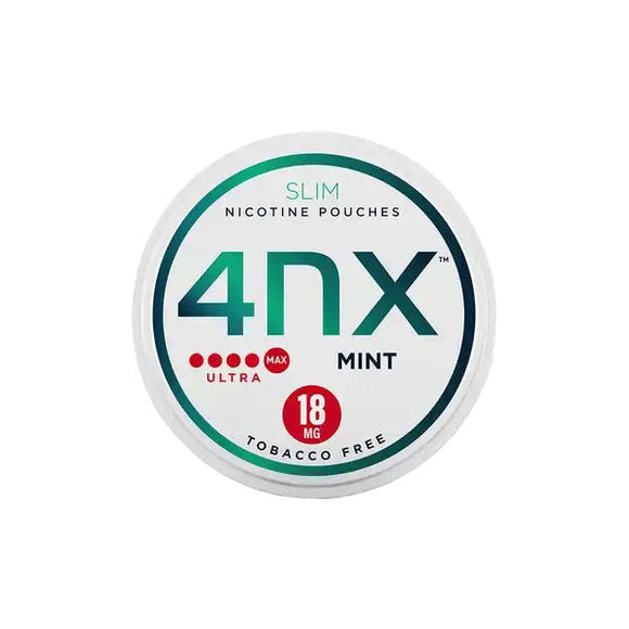 4NX 18mg Mint Slim Nicotine Pouches 20 Pouches