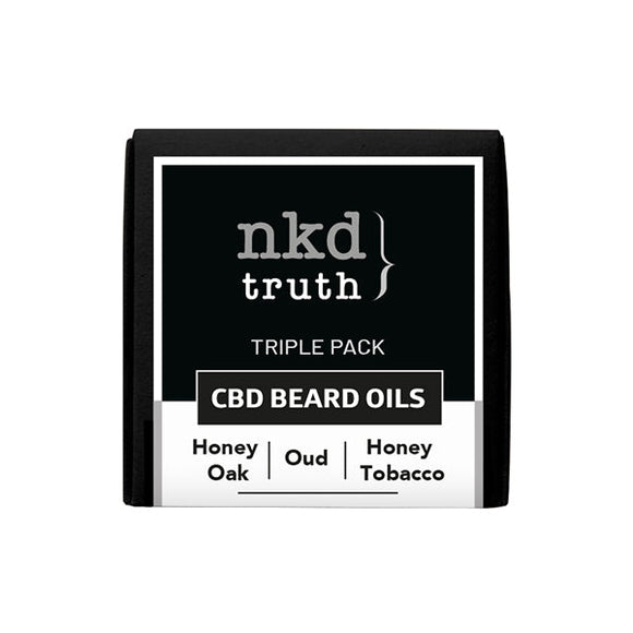 NKD 50mg CBD Infused Speciality Beard Oils Gift Set