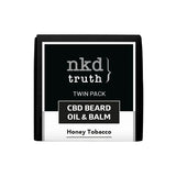 NKD 150mg CBD Twin Pack Honey Tobacco Beard Oil and balm