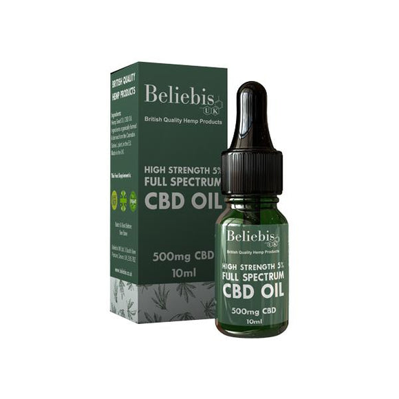 Beliebis UK 500mg CBD Full Spectrum CBD Oil 10ml