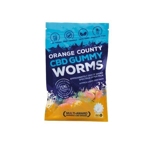 Orange County CBD 10mg Gummy Worms - Grab Bag