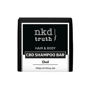 NKD 50mg CBD Speciality Body & Hair Shampoo Bar 100g - Oud
