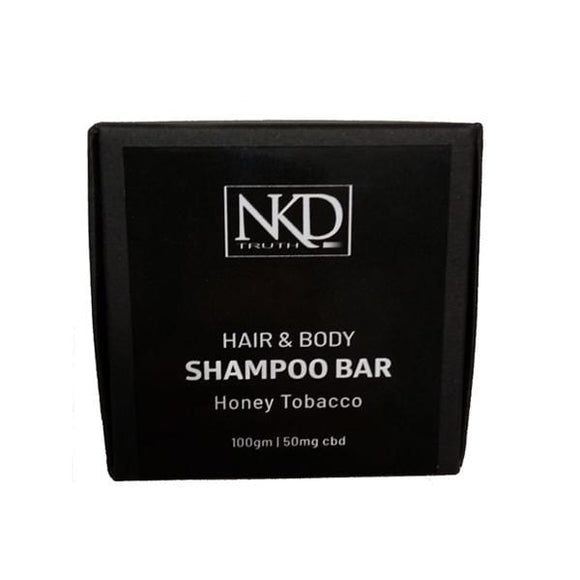 NKD 50mg CBD Speciality Body & Hair Shampoo Bar 100g - Honey Tobacco