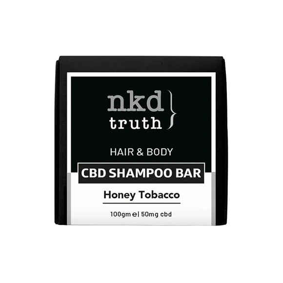 NKD 50mg CBD Speciality Body & Hair Shampoo Bar 100g - Honey Tobacco