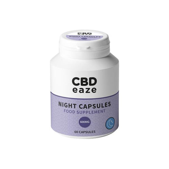 CBDeaze 600mg CBD Night Capsules - 60 Capsules