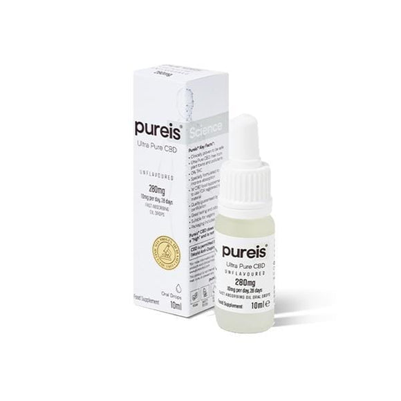 Pureis® CBD 280mg CBD Ultra Pure Oral Drops - Unflavoured