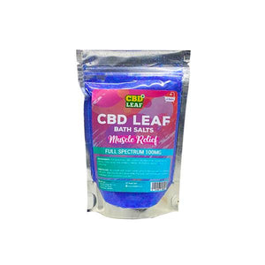 CBD Leaf Full Spectrum 100mg CBD Bath Salts - Muscle Relief