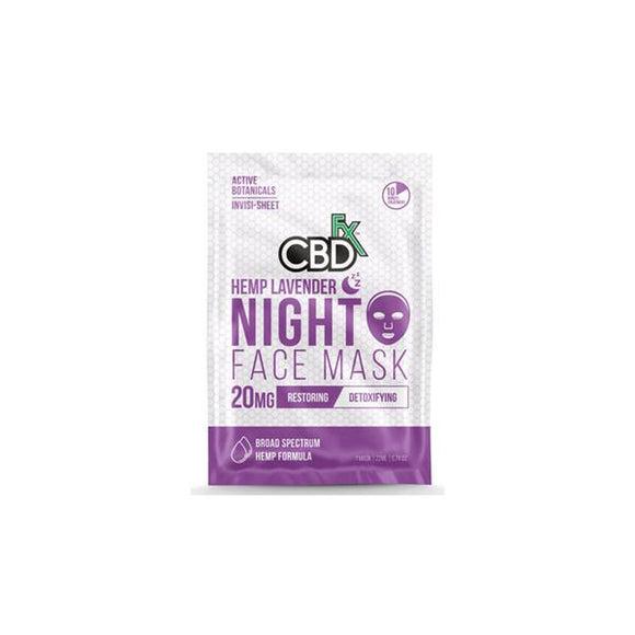 CBDfx 20mg CBD Face Mask - Lavender Night