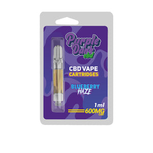 Purple Dabz CBD Vape Cartridges 300 & 600 MG - Blueberry Haze (BUY 1 GET 1 FREE)