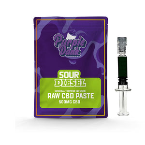 Purple Dank 1000mg CBD Raw Paste with Natural Terpenes - Sour Diesel (BUY 1 GET 1 FREE)